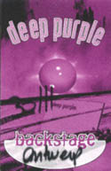 Deep Purple, backstage pass from Antwerp, Belgium show