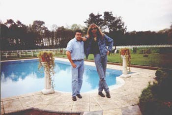 Arjen Lucassen at home with John 'Bo Bo' Bollenberg (courtesy Bobo)