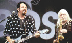 Steve Lukather and Edgar Winter at Bospop 2000