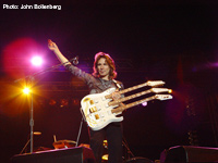 Steve Vai w/G3 at Arrow Rock Festival 2004 (photo: John Bollenberg)