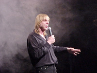 Rick Wakeman talks to the Alfa Centuri crowd